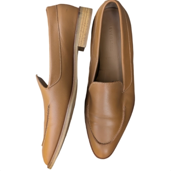 Everlane The Modern Loafer Camel Leather Size 11 - Picture 5 of 11